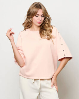 Sweat sw132 sterre Roze - XXL