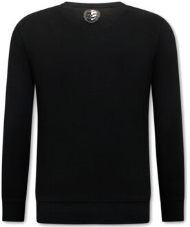 Sweater athletic dept. Zwart - XXL
