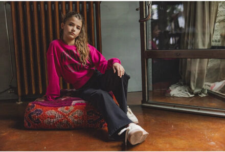 Sweater barbie pink voor meisjes in de kleur Roze - 176