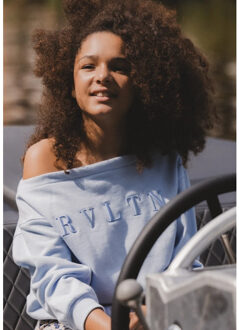 Sweater blue pastel voor meisjes in de kleur Blauw - 128