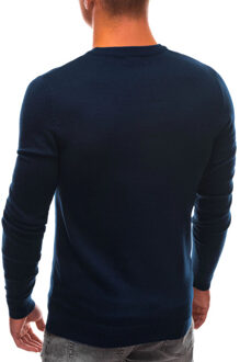 Sweater heren basic italian - ed0100nv Blauw - XL