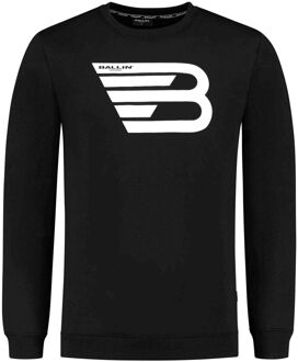 Sweater Heren zwart - wit - XXL
