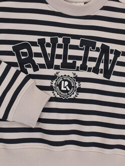 Sweater marine streep voor meisjes in de kleur Grijs - 140