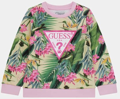 Sweater Met All-Over Print Bloemenprint geel - 2