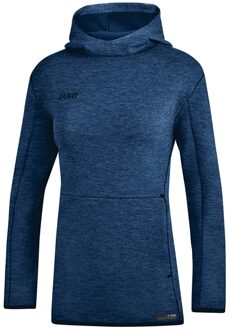 Sweater met Capuchon Premium Basics Dames Marine Blauw Gemeleerd Maat 34