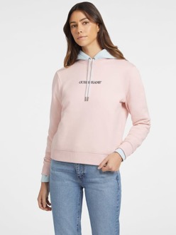 Sweater Met Geborduurd Logo Roze - S