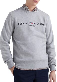 Sweater met logoborduring Grijsmele