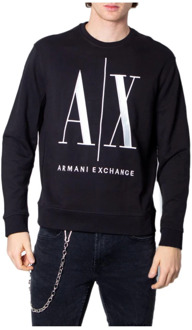 Sweater met logoborduring Zwart - XL