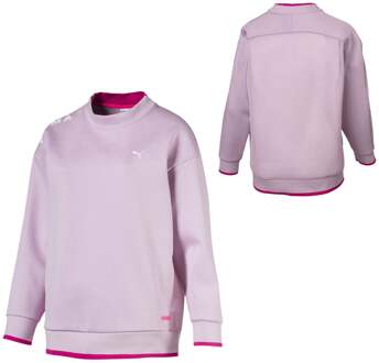 sweater met mesh lichtroze