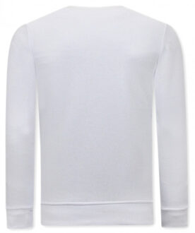 Sweater met print joker Wit - XL