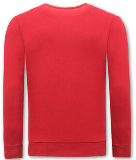 Sweater met print snake skull Rood - XXL