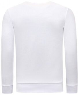 Sweater met print snake skull Wit - XL