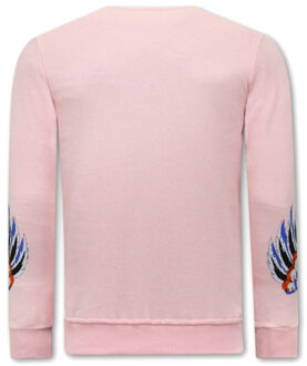Sweater met print tiger couture Roze