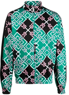 Sweater met rits Gcds , Green , Heren - S,Xs