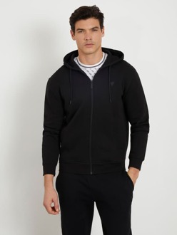 Sweater Met Ritssluiting Zwart - XL