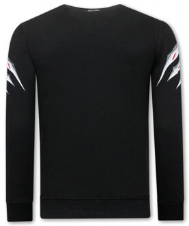 Sweater met tiger head - maat S Veelkleurig