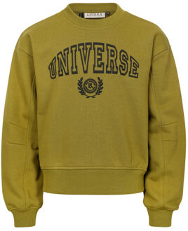 Sweater moss universe voor meisjes in de kleur Groen - 128