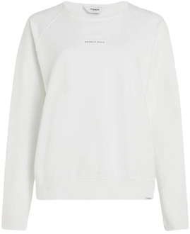 Sweater Print Stijlvolle Sweatshirt Penn&Ink N.Y , White , Dames - 2Xl,Xl,L,M