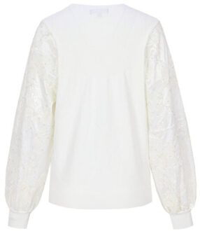 Sweater raquelle woolwhite - maat XXL Wit