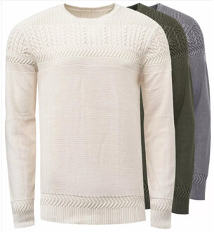 sweater - ronde hals - maat XXL Houtskool