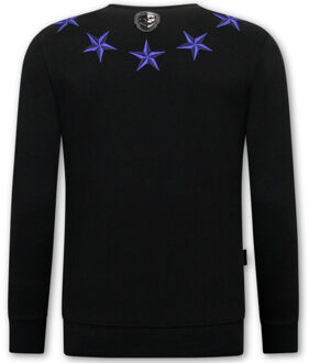 Sweater royal stars Zwart - XXL
