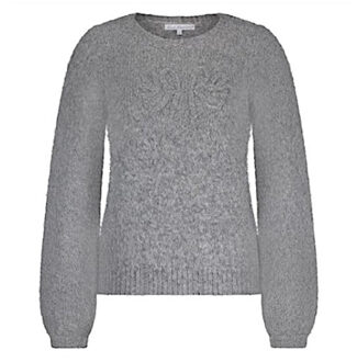 Sweater srb4615 rb logo grey melange Grijs - XXL