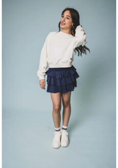 Sweater wit backprint voor meisjes in de kleur Ecru - 140