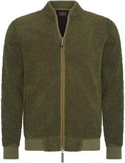 Sweaters Sherpa Fleece Vest Groen - maat XL