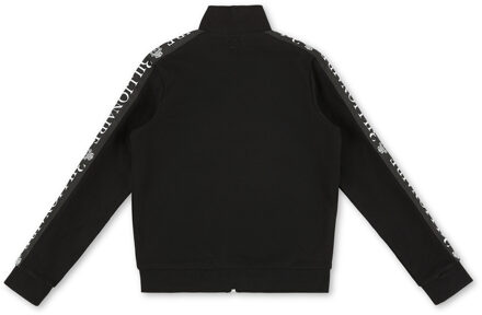 Sweatjack Crest Zwart - 4-5J / 104-110cm