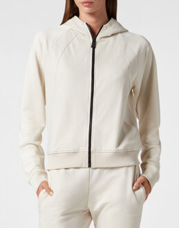 Sweatjack Met Capuchon Beige - L