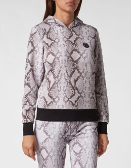 Sweatjack Met Capuchon Python Grijs - XS