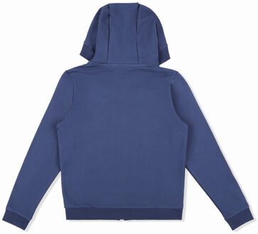 Sweatjack Met Capuchon Statement Donkerblauw - 6-7J / 116-122cm