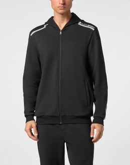 Sweatjack Met Capuchon Zwart - 3XL