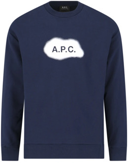 Sweatshirt A.p.c. , Blue , Heren - Xl,L,M,S