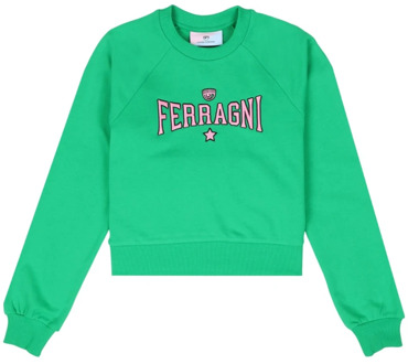 Sweatshirt Chiara Ferragni Collection , Green , Dames - XS