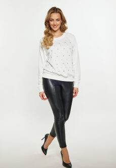 Sweatshirt Dames wit - maat XS