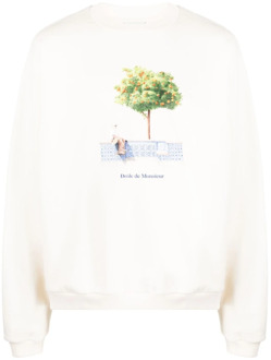 Sweatshirt Drole de Monsieur , White , Heren - XL