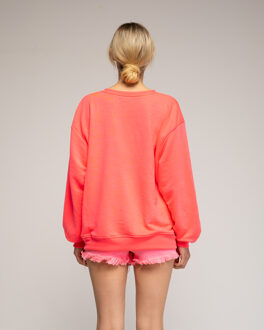 Sweatshirt "glimlach Fuchsia