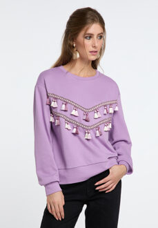 sweatshirt hoona - maat Lila