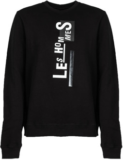 Sweatshirt Les Hommes , Black , Heren - 2Xl,Xl,M