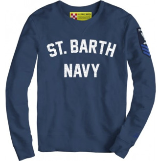 Sweatshirt MC2 Saint Barth , Blue , Heren