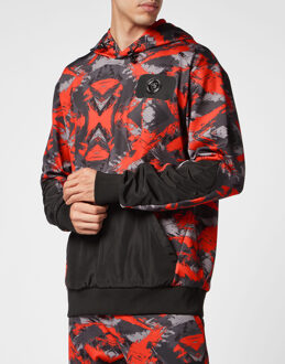 Sweatshirt Met Capuchon Camouflage - maat L Veelkleurig