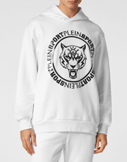 Sweatshirt Met Capuchon Carbon Tiger Wit/Zwart
