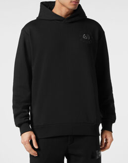 Sweatshirt Met Capuchon - maat S Zwart
