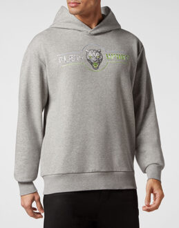 Sweatshirt Met Capuchon Scratch Grijs