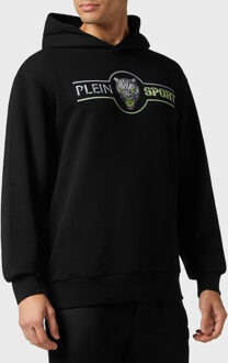 Sweatshirt Met Capuchon Scratch Zwart/Groen