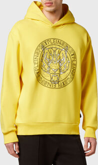 Sweatshirt Met Capuchon Tiger Geel/Zwart - S
