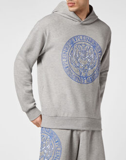 Sweatshirt Met Capuchon Tiger Grijs