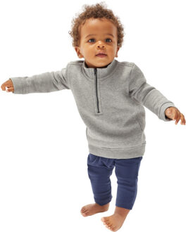Sweatshirt met kwart rits voor baby's Grijs - 86