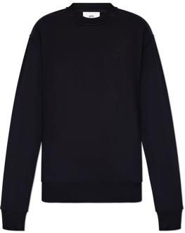 Sweatshirt met logo Ami Paris , Black , Dames - M,S,2Xs